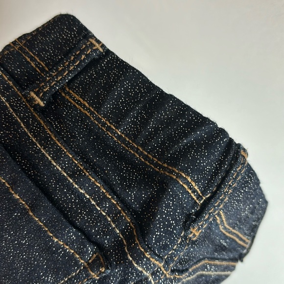 🆕Jordache Girls 2T Glitter Sparkle Dark Wash Denim Jean Style Stretch Jeggings - Picture 7 of 12